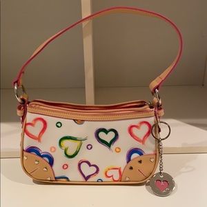 XOXO multi colored heart purse